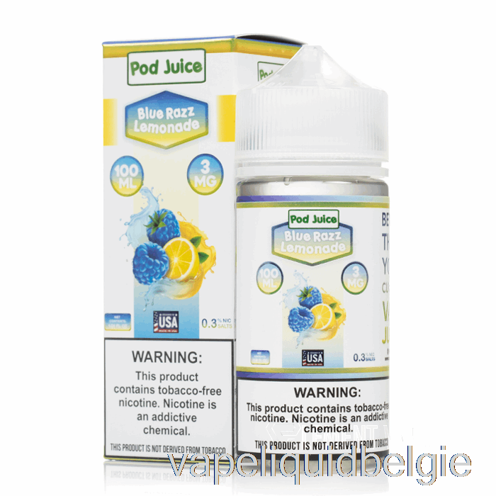 Vape Vloeibare Blauwe Razz Limonade - Peulensap - 100 Ml 0 Mg